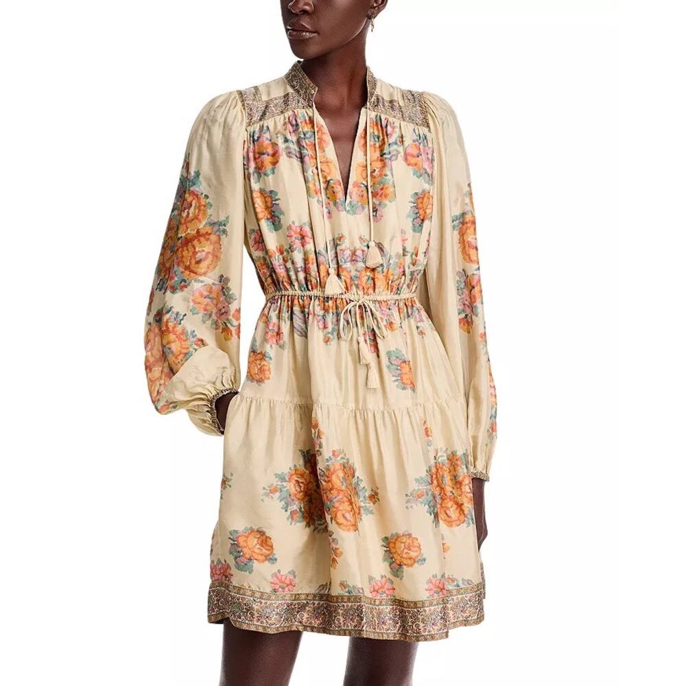 NWT sea fiorella border print dress size small $375.00